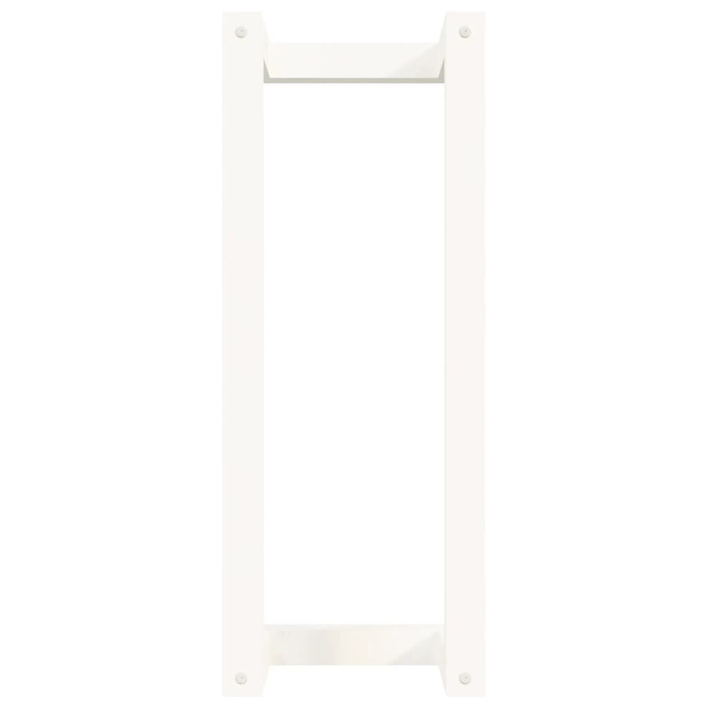 vidaXL dvieļu pakaramais, balts, 23x18x60 cm, priedes masīvkoks цена и информация | Vannas istabas aksesuāri | 220.lv