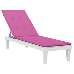 vidaXL sauļošanās krēsla matracis, rozā audums цена и информация | Подушки, наволочки, чехлы | 220.lv