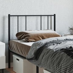 vidaXL gultas galvgalis, metāls, melns, 75 cm цена и информация | Кровати | 220.lv