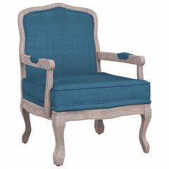 vidaXL atpūtas krēsls, zils, 64x64x90 cm, samts cena un informācija | Atpūtas krēsli | 220.lv