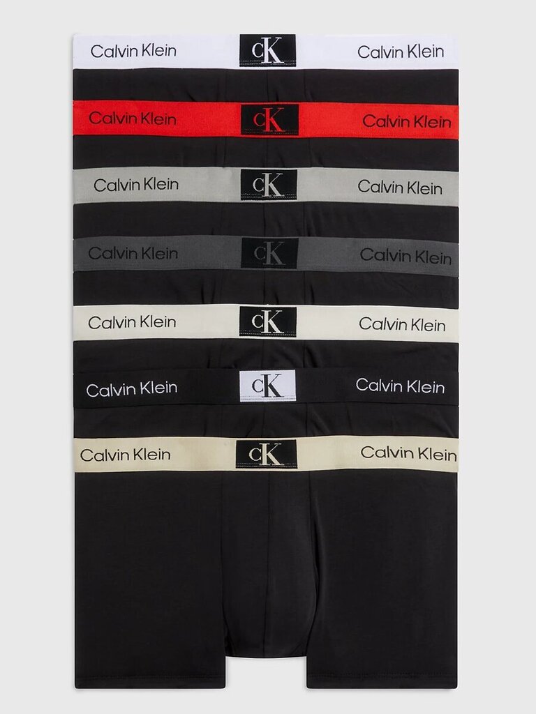 Apakšbikses vīriešiem Calvin Klein 545665339, melnas, 7gab. cena un informācija | Vīriešu apakšbikses | 220.lv