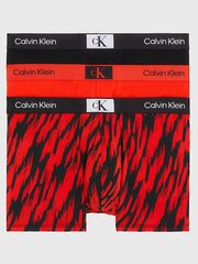 CALVIN KLEIN Trunk 3Pk Tiger Stripe Print 545665319 цена и информация | Мужские трусы Nek, черные | 220.lv