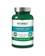 Vet‘s Best comfort calm, n60 piedeva nervozitātes un stresa samazināšanai, N60 cena un informācija | Vitamīni, uztura bagātinātāji, pretparazītu līdzekļi suņiem | 220.lv