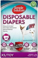 SIMPLE SOLUTION diapers vienreizlietojamās biksītes kucēm, XS cena un informācija | Kopšanas līdzekļi dzīvniekiem | 220.lv