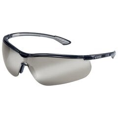 Защитные очки Uvex Uvex Sportstyle, темные линзы, защита от запотевания внутри, покрытие Silvermirror, черные/серые цена и информация | Защита лица и головы | 220.lv