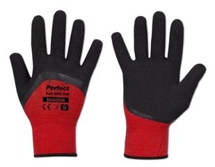Darba aizsargcimdi Bradas Perfect Soft Red Full, 6 gab. цена и информация | Рабочие перчатки | 220.lv