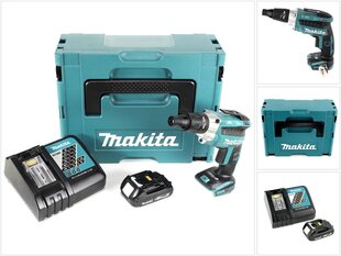 Аккумуляторный шуруповерт Makita DFS 251 Y1J-D 18 В Li-Ion цена и информация | Шуруповерты, дрели | 220.lv