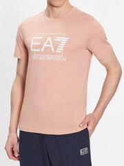 T-krekls vīriešiem EA7, krēmkrāsa 280546306 cena un informācija | Vīriešu T-krekli | 220.lv