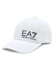 Beisbola cepure EA7, balts/melns 280546312 cena un informācija | Vīriešu cepures, šalles, cimdi | 220.lv