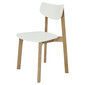 2-vu ēdamistabas krēslu komplekts Vega, gaiši brūns / balts cena un informācija | Virtuves un ēdamistabas krēsli | 220.lv