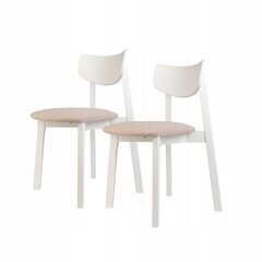 Комплект из двух обеденных стульев Vega, белый цена и информация | Стулья для кухни и столовой | 220.lv