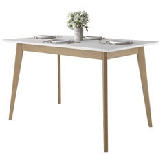 Прямоугольный обеденный стол из дерева Pegasus, 120 см  цена и информация | Кухонные и обеденные столы | 220.lv