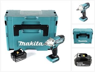 Аккумуляторная ударная дрель Makita DTW 190 F1J цена и информация | Шуруповерты, дрели | 220.lv