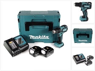 Аккумуляторная дрель Makita DDF 459 RTJ 18 В Li-Ion цена и информация | Шуруповерты, дрели | 220.lv