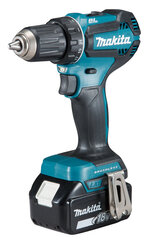 Дрель Makita DDF 485 RT1J цена и информация | Шуруповерты, дрели | 220.lv