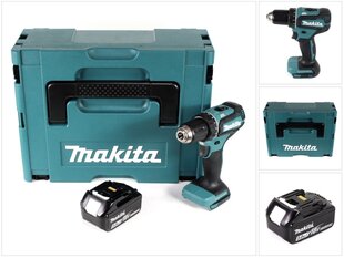 Аккумуляторная дрель Makita DDF 485 T1J цена и информация | Шуруповерты, дрели | 220.lv