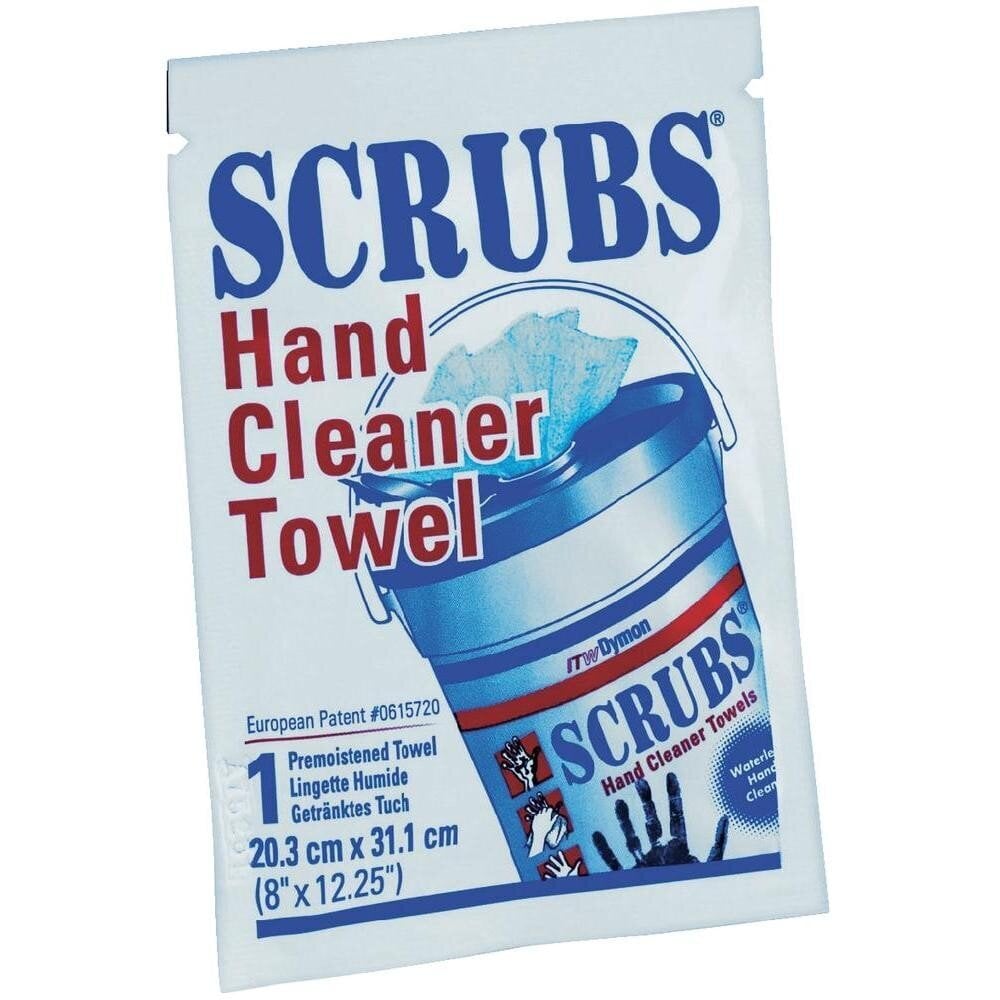 Mitrās salvetes Scrubs, viens iepakojums цена и информация | Tīrīšanai, salvetes | 220.lv