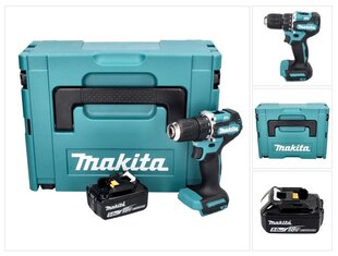 Аккумуляторная дрель Makita DDF 487 T1J цена и информация | Шуруповерты, дрели | 220.lv