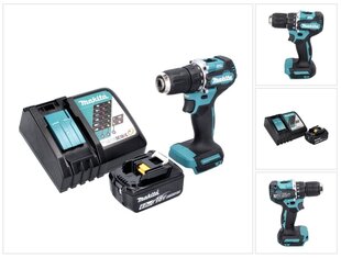 Аккумуляторная дрель Makita DDF 487 RG1 цена и информация | Шуруповерты, дрели | 220.lv