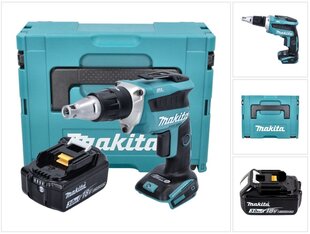 Аккумуляторный шуруповерт Makita DFS 452 F1J цена и информация | Шуруповерты, дрели | 220.lv