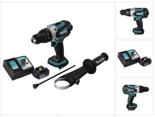 Аккумуляторный шуруповерт Makita DHP 458 RT1 цена и информация | Шуруповерты, дрели | 220.lv