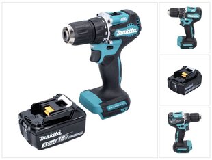 Аккумуляторная дрель Makita DDF 487 F1 цена и информация | Шуруповерты, дрели | 220.lv