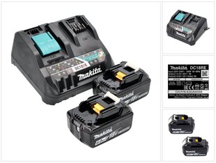 Комплект блока питания Makita BL 1860 B цена и информация | Шуруповерты, дрели | 220.lv