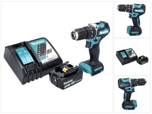 Аккумуляторная ударная дрель Makita DHP 487 RG1 цена и информация | Шуруповерты, дрели | 220.lv