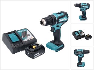 Аккумуляторная дрель Makita DDF 485 RG1 цена и информация | Шуруповерты, дрели | 220.lv