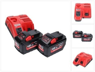 Комплект аккумуляторов Milwaukee M18 NRG-1202 цена и информация | Шуруповерты, дрели | 220.lv