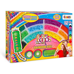 Набор для плетения браслетов Loops Rainbow Box Craze цена и информация | Развивающие игрушки | 220.lv