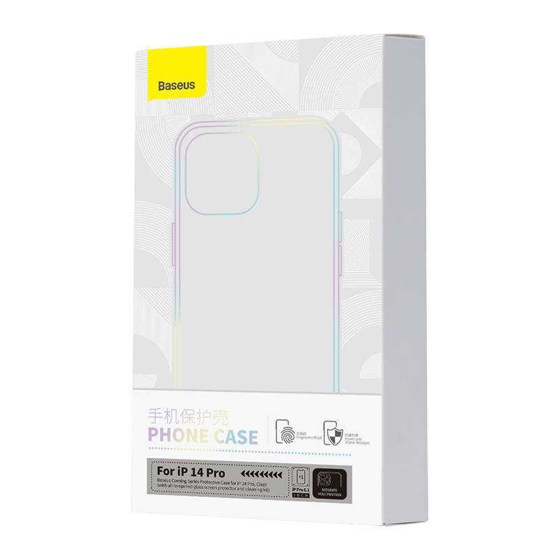 Transparent Case and Tempered Glass set Baseus Corning for iPhone 14 Pro cena un informācija | Telefonu vāciņi, maciņi | 220.lv