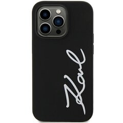 Original Pouch KARL LAGERFELD hardcase Silicone Signature KLHCN61SKSVGK for Iphone 11| Xr Black цена и информация | Чехлы для телефонов | 220.lv