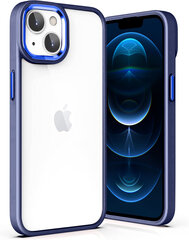 Aizsarvāciņš Premium Hard Case paredzēts Apple iPhone 12/12Pro Clear PC, zils cena un informācija | Telefonu vāciņi, maciņi | 220.lv