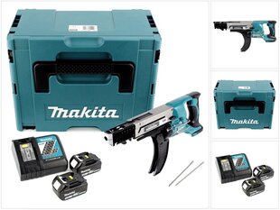 Аккумуляторная дрель Makita DFR 750 RFJ цена и информация | Шуруповерты, дрели | 220.lv