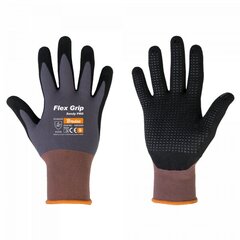 Apsauginės darbo pirštinės Bradas FLEX GRIP SANDY PRO, 10 dydis, 6 vnt. цена и информация | Рабочие перчатки | 220.lv