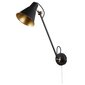 Searchlight sienas gaismeklis Swing 6302BK cena un informācija | Sienas lampas | 220.lv