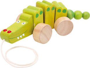 Koka krokodils, ko vilkt ar auklu cena un informācija | Rotaļlietas zīdaiņiem | 220.lv