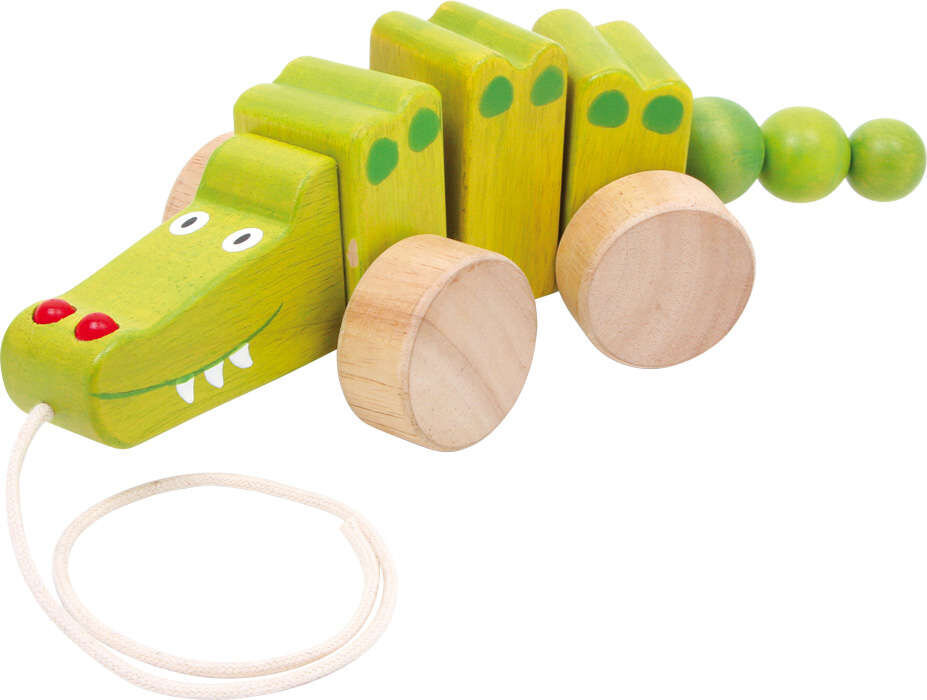 Koka krokodils, ko vilkt ar auklu цена и информация | Rotaļlietas zīdaiņiem | 220.lv
