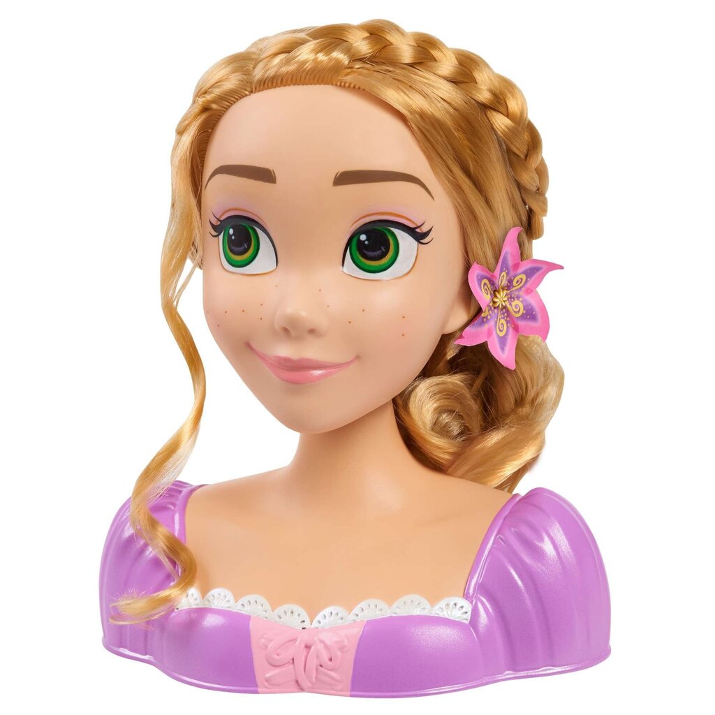 DISNEY PRINCESS Голова для укладки Рапунцель, комплект с 18 аксессуарами  цена | 220.lv