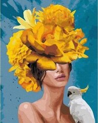 Glezna pēc numuriem Twoje Hobby Dzeltens zieds, 40x50 cm cena un informācija | Gleznas pēc numuriem | 220.lv