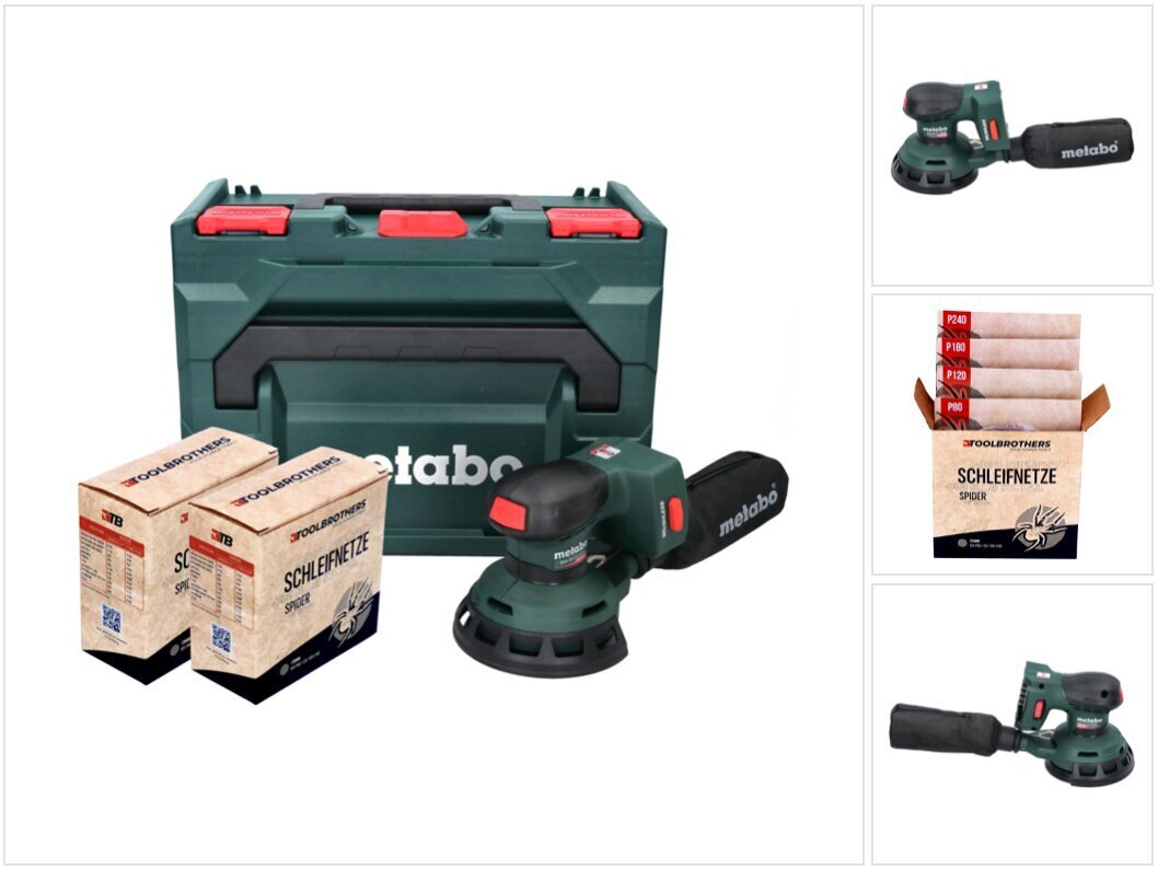 Аккумуляторная эксцентриковая шлифовальная машина Metabo SXA 18 LTX 125 BL  цена | 220.lv