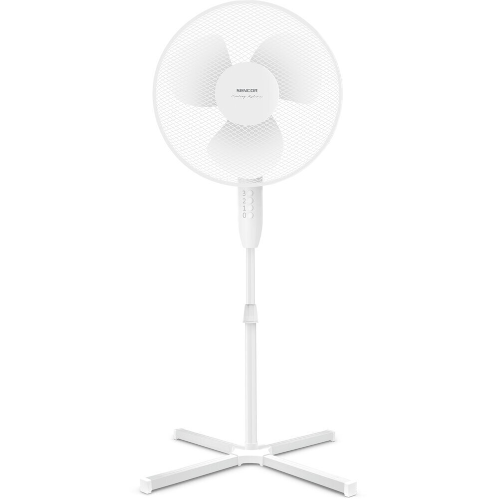 Ventilators Sencor SFN 4010WH, ⌀40cm, 40W, 104-127cm cena un informācija | Ventilatori | 220.lv