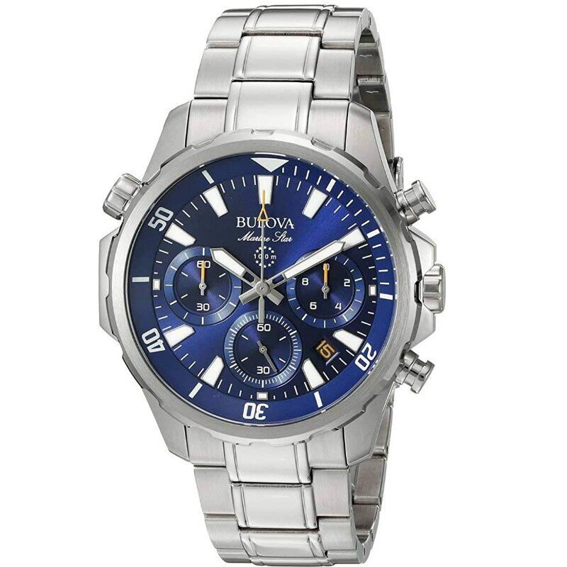 Vīriešu rokas pulkstenis Bulova Chronograph Marine Star 96B256 цена и информация | Vīriešu pulksteņi | 220.lv