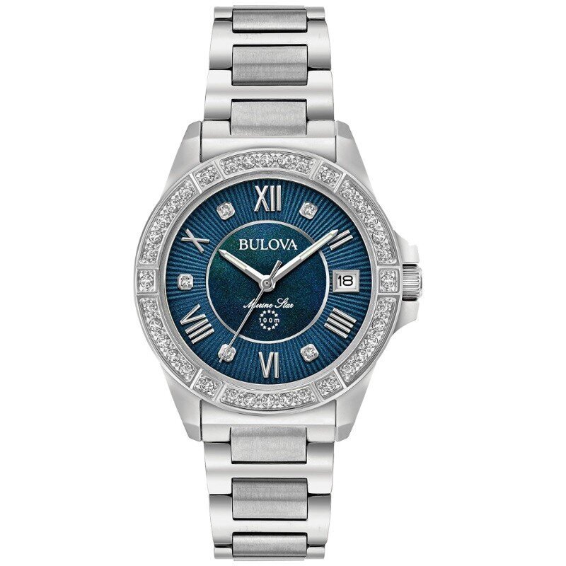 Sieviešu rokas pulkstenis Bulova Marine Star 96R215 cena un informācija | Sieviešu pulksteņi | 220.lv