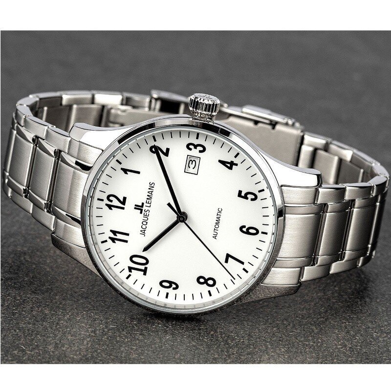 Vīriešu rokas pulkstenis Jacques Lemans 1-2073H cena un informācija | Vīriešu pulksteņi | 220.lv