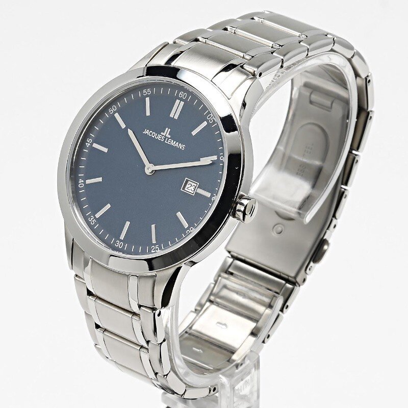 Vīriešu rokas pulkstenis Jacques Lemans 1-2096C cena un informācija | Vīriešu pulksteņi | 220.lv