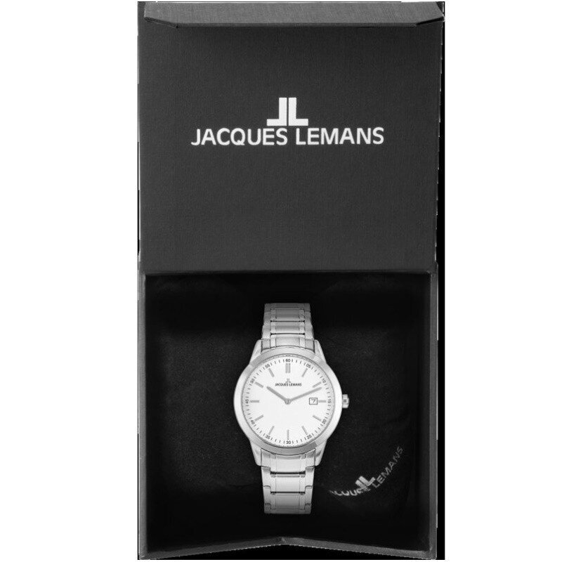 Vīriešu rokas pulkstenis Jacques Lemans 1-2096B cena un informācija | Vīriešu pulksteņi | 220.lv