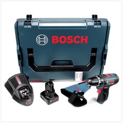 Дрель Bosch GSR 12V-15, 12 В, с аккумулятором и зарядным устройством цена и информация | Шуруповерты, дрели | 220.lv