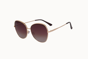 Поляризованные солнцезащитные очки с металлической оправой для женщин Trendy MD 1883 C2 59-17, золотые цена и информация | Женские солнцезащитные очки | 220.lv